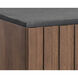 Wellington 21.5 X 18.75 inch Black Marble Night Stand
